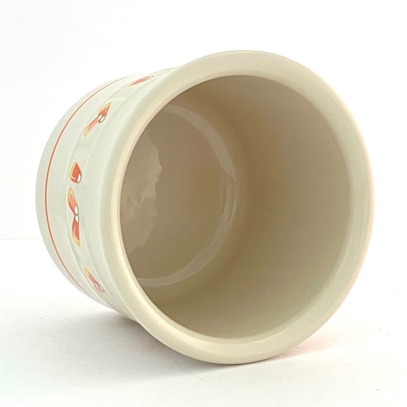 Longaberger Pottery Candy Corn retired one pint crock Halloween Fall Decor Bowl - Picture 8 of 10